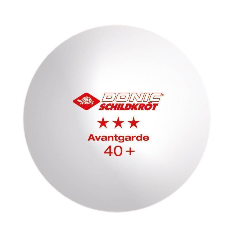 М'ячі для настільного тенісу DONIC 3-Star Avantgarde ball Poly 40+, 6 штук, білий (608530)