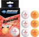 М'ячі для настільного тенісу DONIC 3-Star Avantgarde ball Poly 40+, 3 білих/3 помаранчевих (608533)