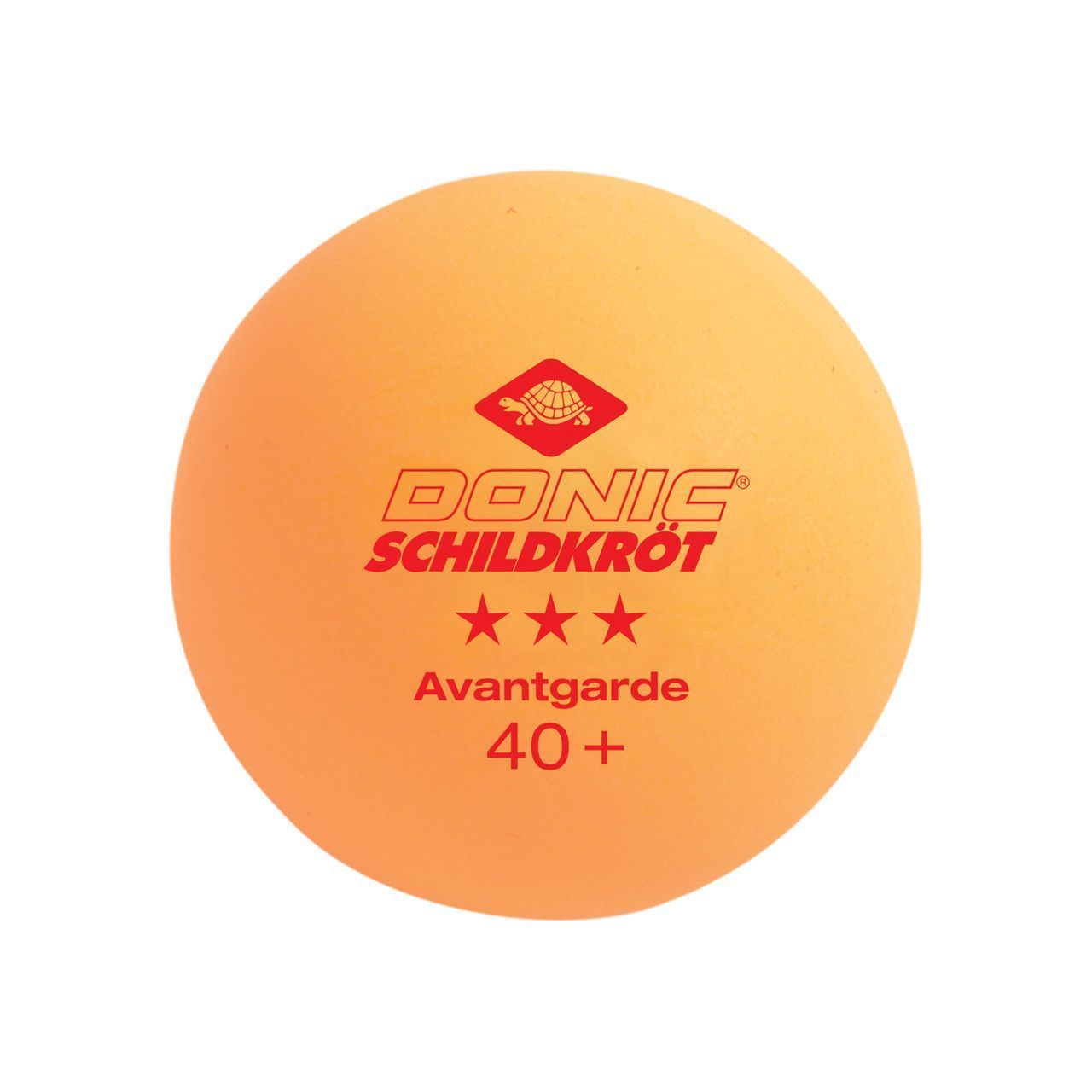 М'ячі для настільного тенісу DONIC 3-Star Avantgarde ball Poly 40+, 3 штуки, помаранчевий (608338)
