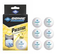 М'ячі для настільного тенісу DONIC 2-Star Prestige ball Poly 40+, 6 штук, білий (658021)