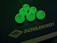 М'ячі для настільного тенісу Donic Glow in the dark Poly 40+, 6 штук, зелені (608507)