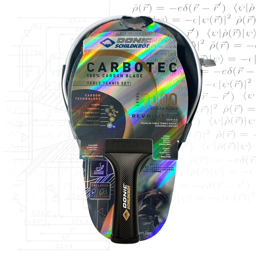 Ракетка настільного тенісу Donic CarboTec 7000 + чохол (758221)